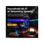 Routeur Wi-Fi，Amplificateur De Signal Réseau WiFi - 4 Antennes - Noir