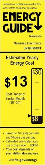 Samsung 32-Inch Class HD H5000F Smart TV (2025 Model) HDR, Object Tracking Sound Lite, Knox Security, One UI Tizen