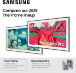 Samsung 55-Inch Class The Frame LS03F 4K QLED Smart TV (2025 Model) Slim Fit Wall Mount, Modern Frame Design, NQ4 AI Gen2 Processor, Art Mode, Artful Picture Quality, Samsung...