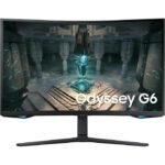Samsung Ecran PC Gamer Incurvé - - ODYSSEY G6 - G65B S32BG650EU - 27'' WQHD - VA - 1 Ms - 240Hz - HDMI / DisplayPort - Freesync
