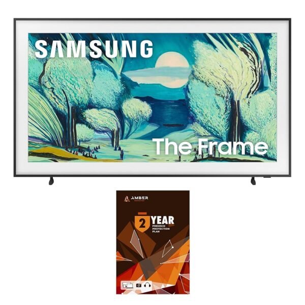 Samsung QN55LS03FAFXZA 55 Inch The Frame QLED 4K Art Mode Vision AI Smart TV with 2 Year Amber Protection Plan (2025)