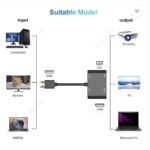 Smart HDMI To VGA + HDMI Adapter -4K