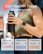 Smart Watch for Women Men Fitness: Smart Watch for iPhone&Android Bluetooth Call with SpO2 Sleep Heart Rate Monitor,IP68,Fitness Tracker with 120+Sport,Reloj Inteligente 30...