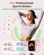 Smart Watch for Women Men Fitness: Smart Watch for iPhone&Android Bluetooth Call with SpO2 Sleep Heart Rate Monitor,IP68,Fitness Tracker with 120+Sport,Reloj Inteligente 30...