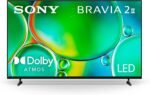 Sony BRAVIA 2 II 65 Inch 4K Ultra HD LED Smart TV with Google TV and Exclusive Features for PlayStation®5 (K-65S20M2), 2025 Model