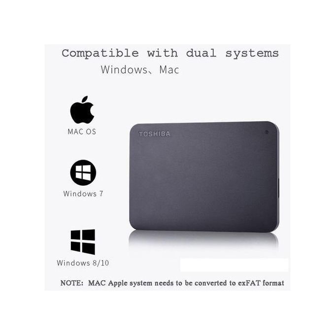 Toshiba Disque Dur Externe - 1 To USB 3.0- Noir De Haute Qualité