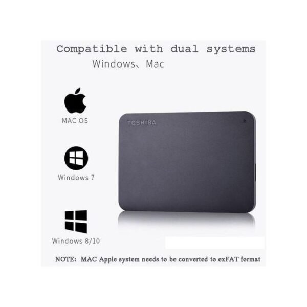 Toshiba Disque Dur Externe - 500 Go USB 3.0- Noir De Haute Qualité