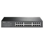 TP-Link 24 Port Gigabit Switch Easy Smart Managed Plug & Play Desktop/Rackmount Sturdy Metal w/ Shielded Ports Support QoS, Vlan, IGMP & LAG (TL-SG1024DE),Black
