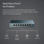 TP-Link 8 Port Gigabit Ethernet Network Switch - Ethernet Splitter | Plug & Play | Fanless | Sturdy Metal w/ Shielded Ports | Traffic Optimization | Unmanaged | Lifetime...