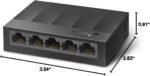 TP-Link Litewave 5 Port Gigabit Ethernet Switch | Desktop Ethernet Splitter | Unshielded Network Switch | Plug & Play | Fanless Quiet | Unmanaged (LS1005G)