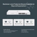 TP-Link Smart switch 18 ports Gigabit avec 16 ports PoE+ - Festa FS318GP - 2 X SFP