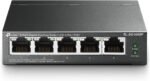 TP-Link TL-SG1005P, 5 Port Gigabit PoE Switch, 4 PoE+ Ports @65W, Desktop, Plug & Play, Sturdy Metal w/ Shielded Ports, Fanless, QoS & IGMP Snooping