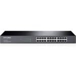TP-Link TL-SG1024 | 24 Port Gigabit Ethernet Switch | Plug and Play | Sturdy Metal w/Shielded Ports | Rackmount | Fanless | 3 Year Manufacturer Warranty | Unmanaged, Black
