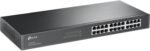 TP-Link TL-SG1024 | 24 Port Gigabit Ethernet Switch | Plug and Play | Sturdy Metal w/Shielded Ports | Rackmount | Fanless | 3 Year Manufacturer Warranty | Unmanaged, Black