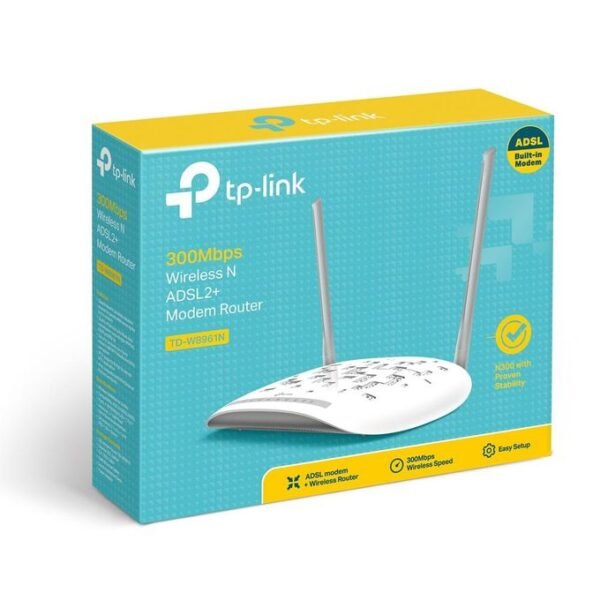TPLink TP-Link Point D'accès Sans Fil TD-W8961N - 300 Mbps + - Modem Routeur
