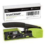 trueCABLE Crimp Tool for Pass Through RJ45 - All-in-One Ethernet Crimper, Cutter, Stripper - Works with Cat5e, Cat6, Cat6A Shielded and Unshielded Connectors