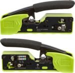 trueCABLE Crimp Tool for Pass Through RJ45 - All-in-One Ethernet Crimper, Cutter, Stripper - Works with Cat5e, Cat6, Cat6A Shielded and Unshielded Connectors