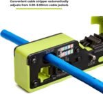 trueCABLE Crimp Tool for Pass Through RJ45 - All-in-One Ethernet Crimper, Cutter, Stripper - Works with Cat5e, Cat6, Cat6A Shielded and Unshielded Connectors