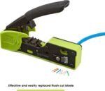 trueCABLE Crimp Tool for Pass Through RJ45 - All-in-One Ethernet Crimper, Cutter, Stripper - Works with Cat5e, Cat6, Cat6A Shielded and Unshielded Connectors