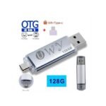UWY Clé USB Micro Android OTG - 128G - Argent