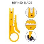 VANICE Mini Wire Stripper 3 Pack Network Wire Stripper Punch Down Cutter for Network Wire Cable, RJ45/Cat5/CAT-6, Telephone and Computer UTP Cable