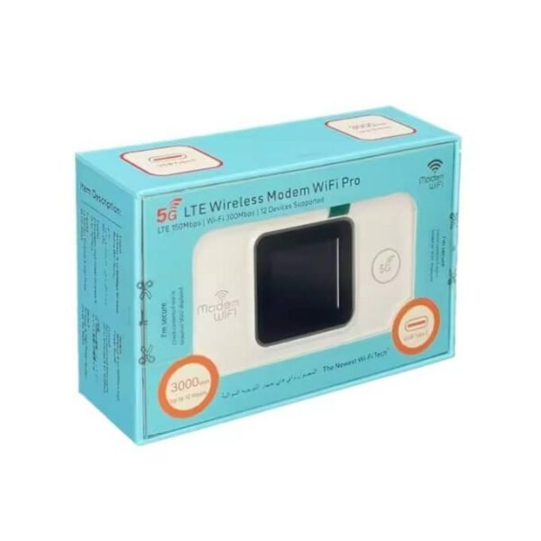 Wifi Pocket Universel 3.000Mah Écran Couleur 12H Autonomie - Paramétré Tous Reseaux